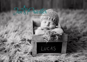 Chalk Box Newborn Hat Posing Michigan 300x214