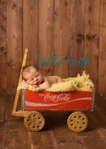 Coca Cola Wagon Newborn Sleeping Peacefully Michigan 214x300