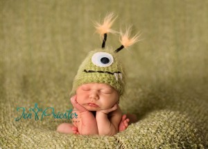 Monster Hat Newborn Photographer Oakland County 300x214