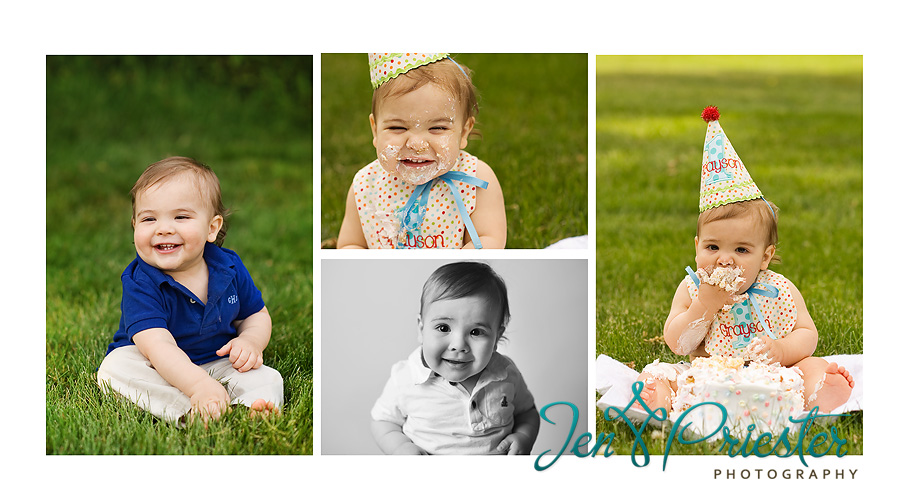 First Year Birthday Party Photos Cake Smash Auburn Hills MI Photographer