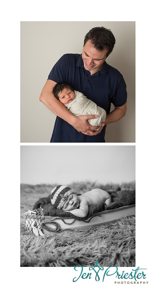 Mi Newborn Photography In Michigan Boat Prop Daddy Baby Family Photographer