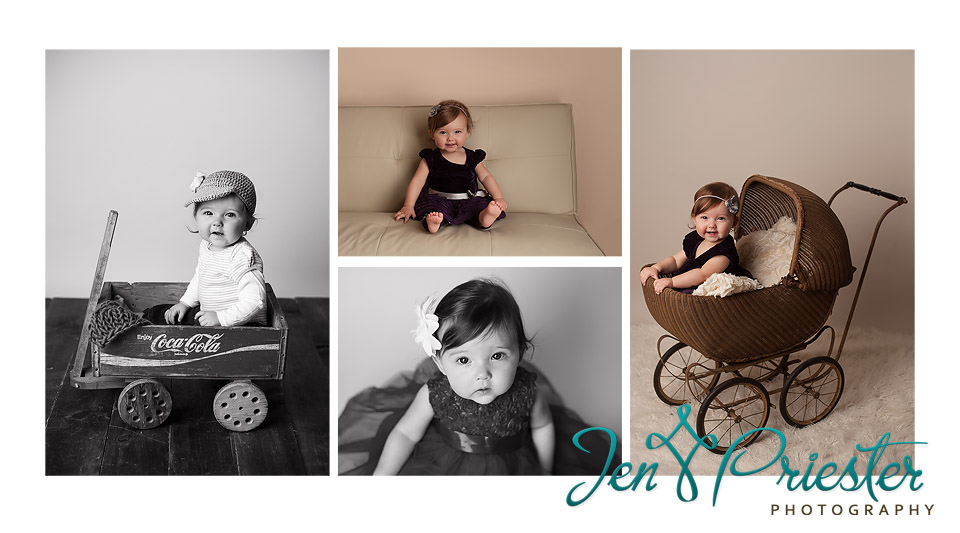 adorable baby girl antique carriage canton ann arbor MICHIGAN photographer