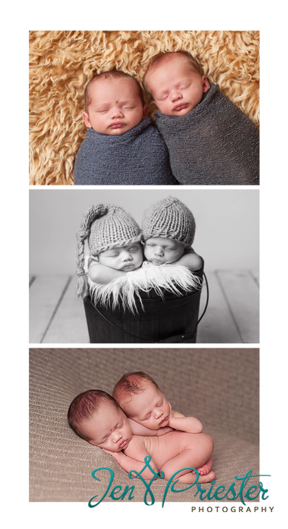 newborn twin photographer ann arbor Michigan