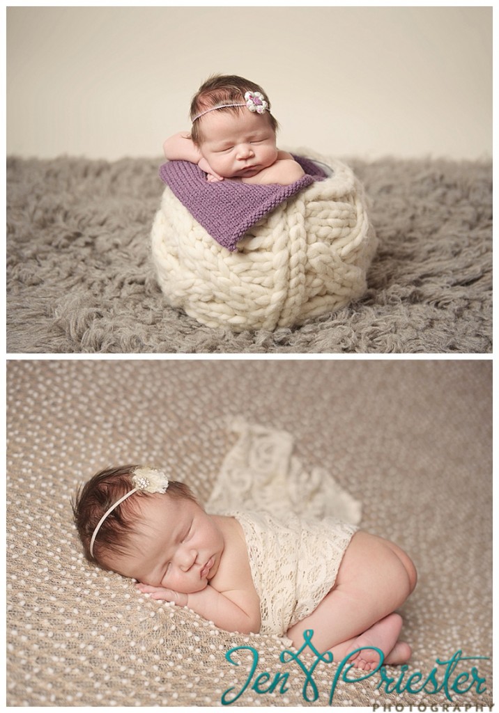 wrapped newborn headband sleeping