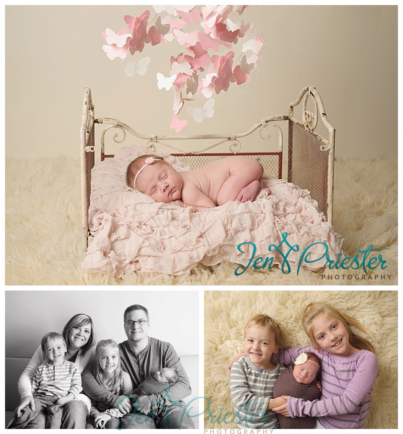 newborn brother sister dad mom