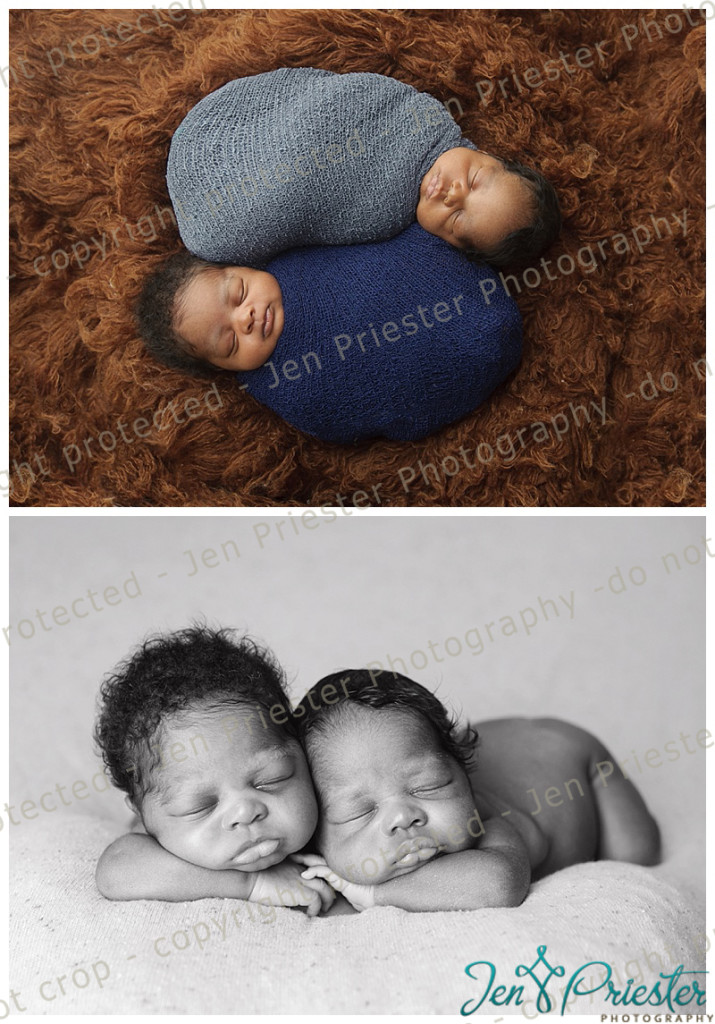 Metro Detroit Michigan Newborn Twin Photographer