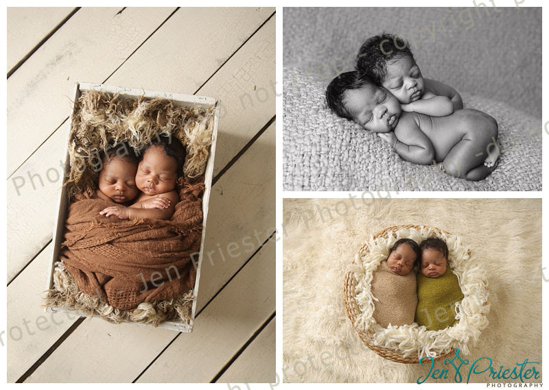 Metro Detroit Michigan Newborn Twin Photographer