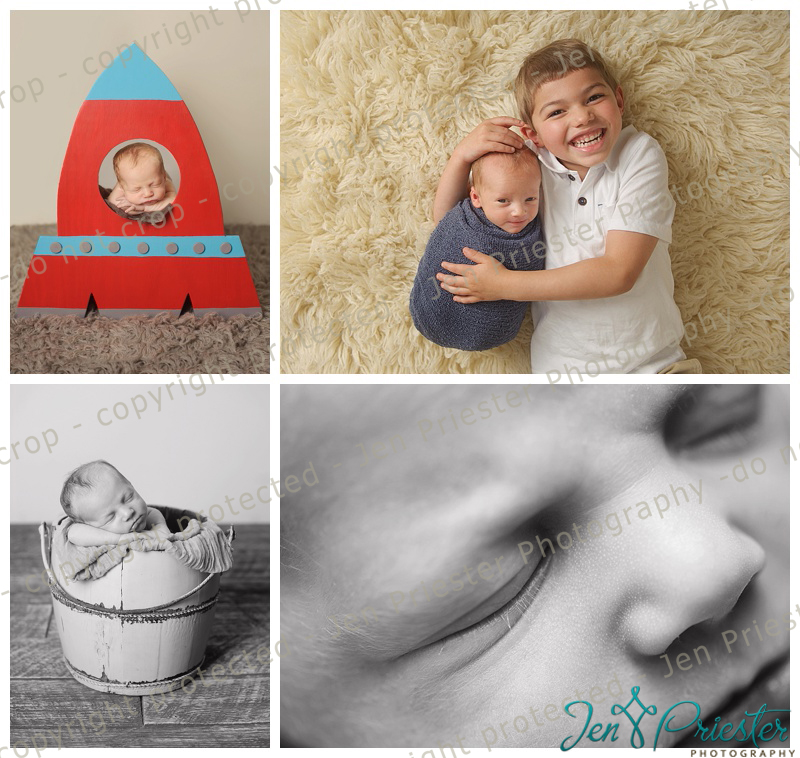 newborn and brother sibling