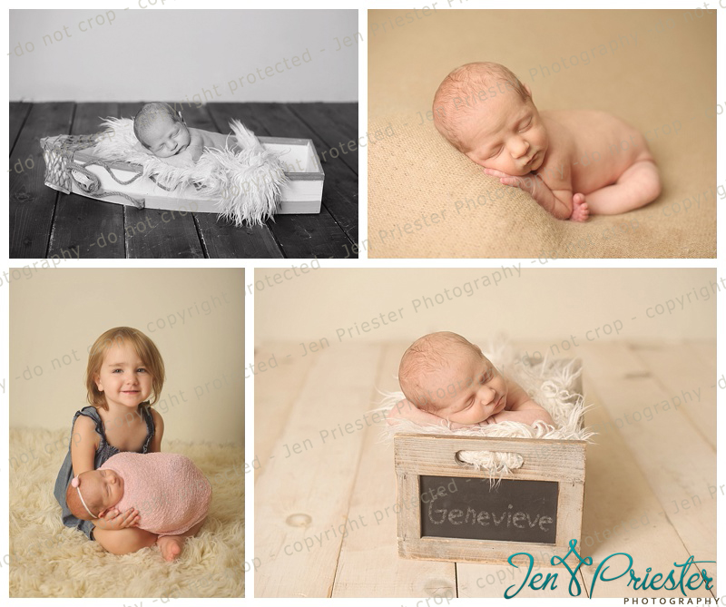 newborn in crate photography