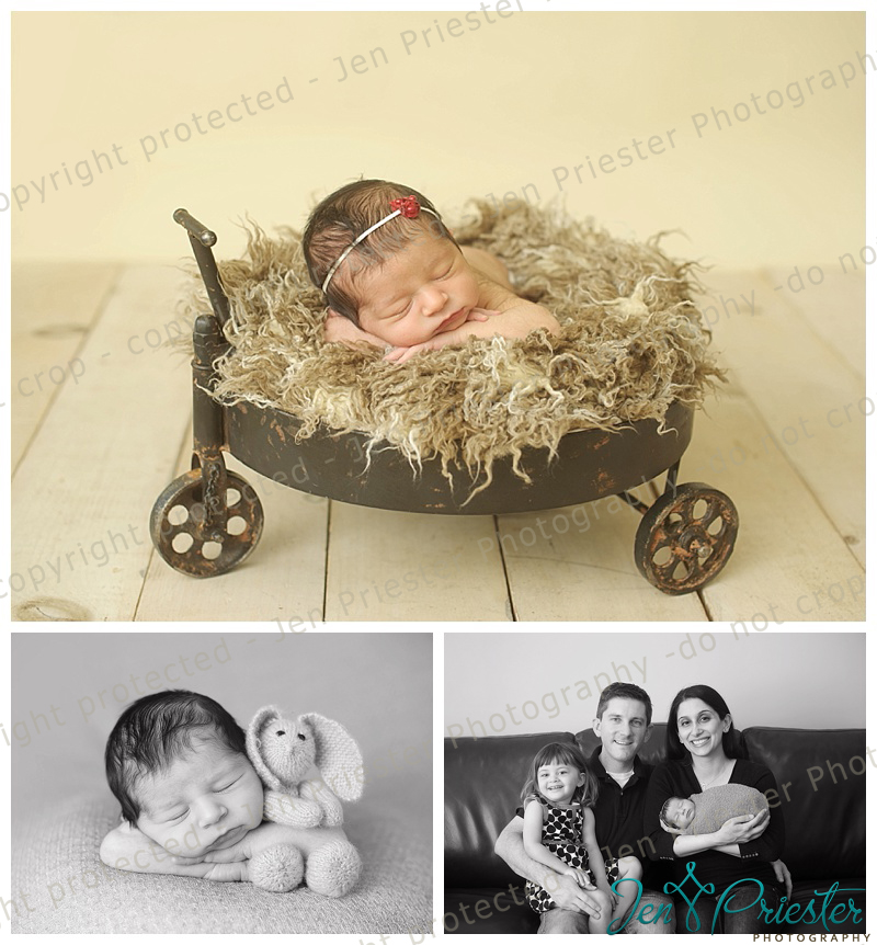 newborn sleeping with stuffed toy bunny