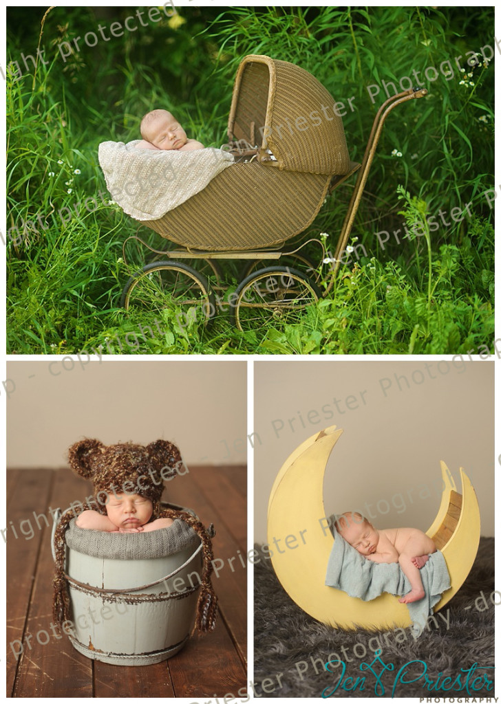 newborn photography prop outside summer