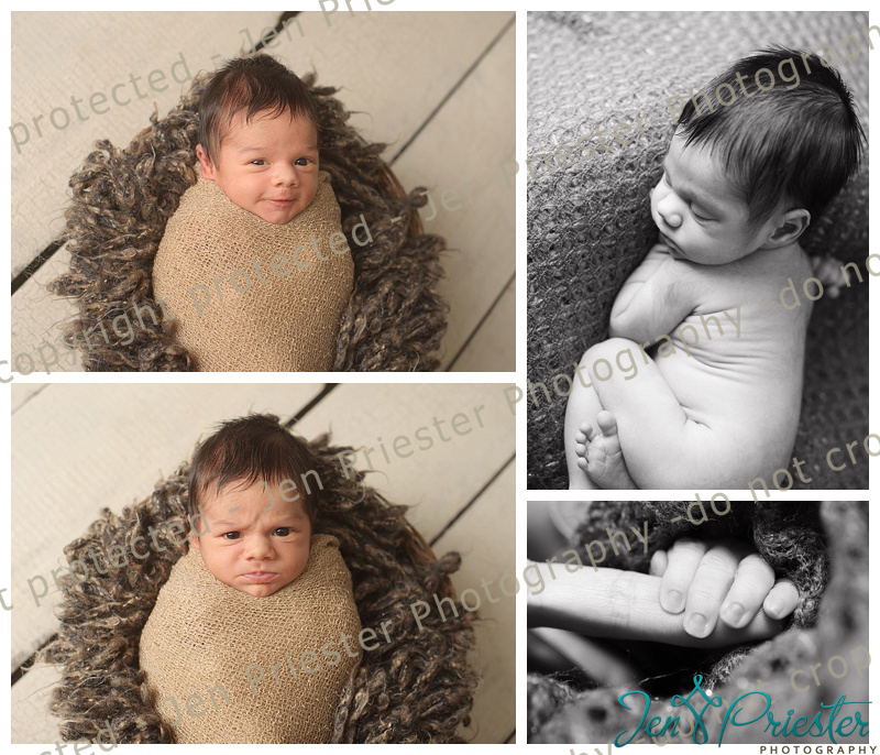 dearborn heights michigan newborn photographer awake baby