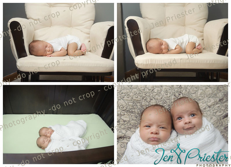 Macomb Michigan Baby Twin Newborn Photographer