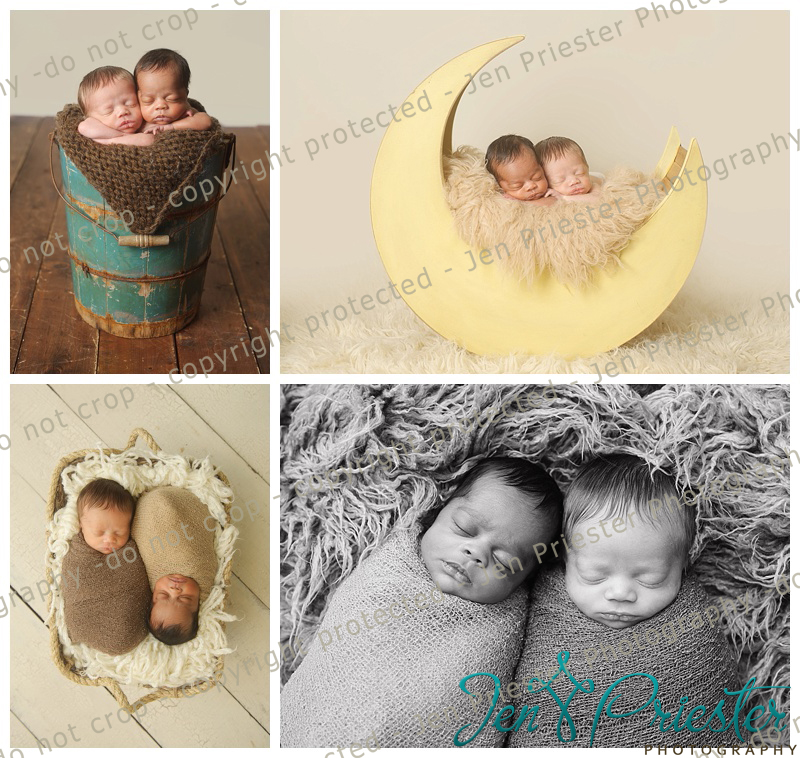 Sterling Heights Michigan Newborn Twin Photography
