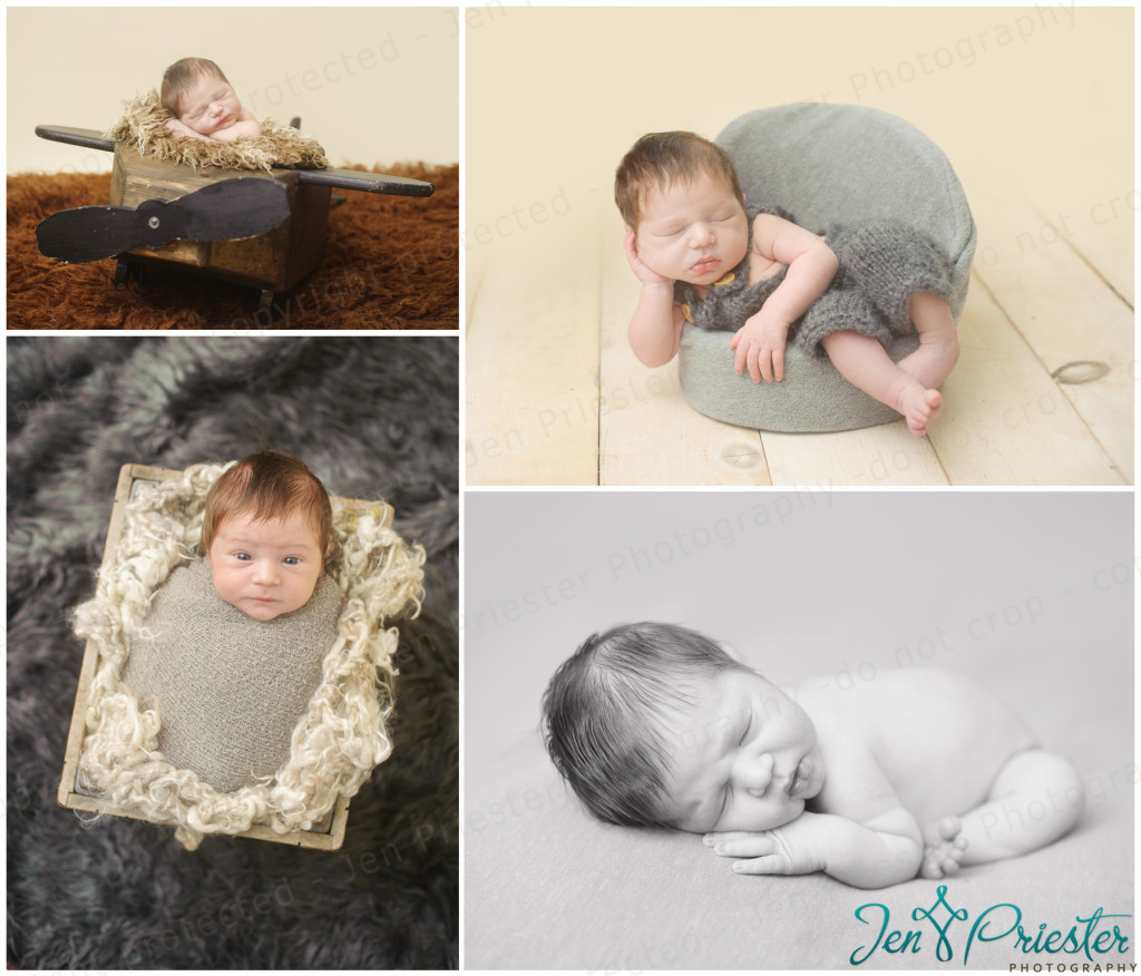newborn boy sleeping peacefully for his first photography session