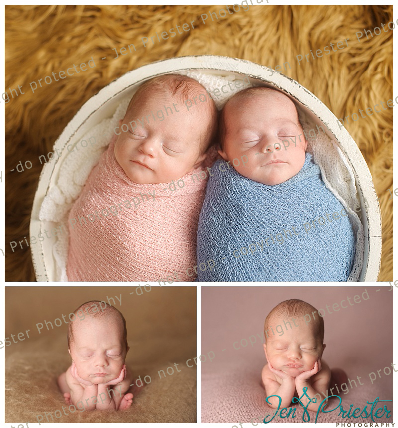 Spartanburg SC Newborn Twin Photography