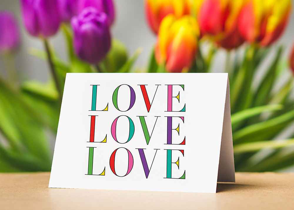 love invitation stationery