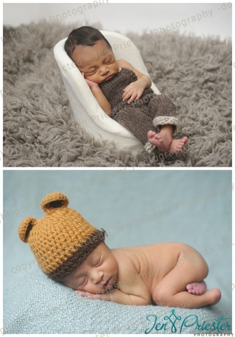 Newborn Photography Props Baby Boy Photo Shoot Crochet Baseball