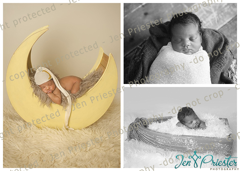 Royal Oak Newborn Photos Moon Boat Prop