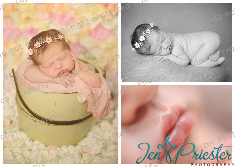 Oakland Michigan Newborn Photographer Flowers Cute Lips Macro