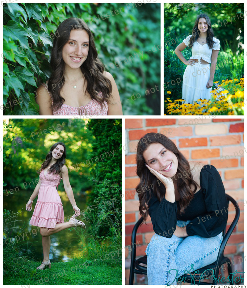 Senior girl posing for photography session