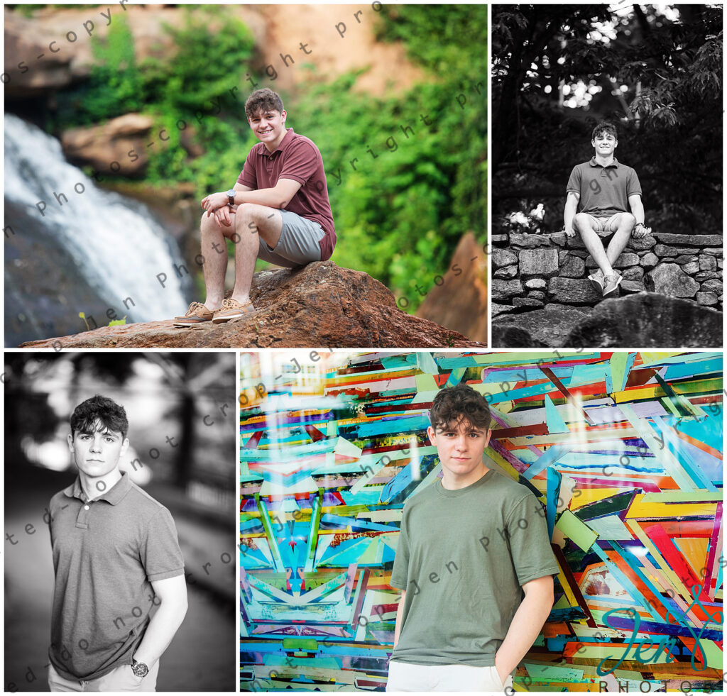 Boy Senior Photos in Greenville SC