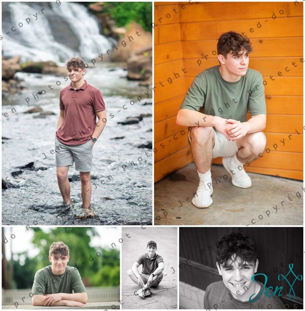 Senior photos Falls Park on the Reedy