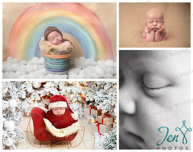 Rainbow baby Nathan wrapped in a neutral blanket, celebrating hope and joy during his newborn session.